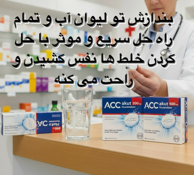 قرص جوشان ACC 600 میلیگرم – خلطزدا و تسهیلکننده سرفه