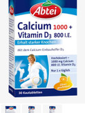 مکمل Abtei Calcium 1000 + Vitamin D₃