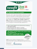 قرص زینک به همراه ویتامین سی و سلن برندtaxofit. (۴۰عددی)