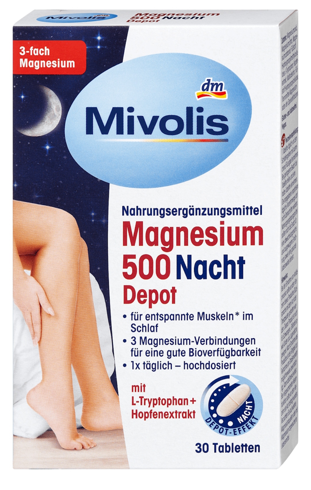 منیزیم ۵۰۰ دپو شب می‌ولیس (Mivolis Magnesium 500 Nacht Depot)
