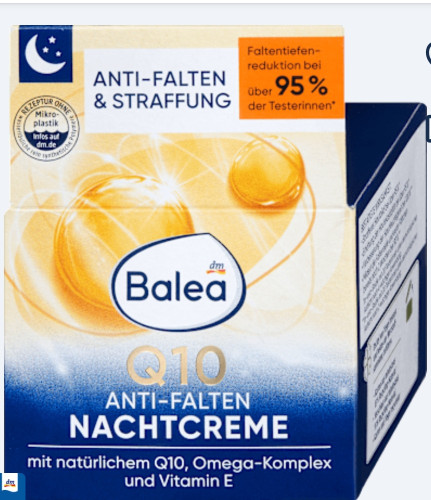 کرم شب ضدچروک و سفتکننده پوست باله با Q10 و ویتامین E Bale Q10 Anti-Wrinkle Cream