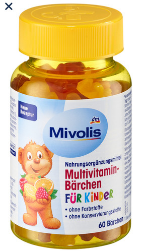 مولتیویتامین پاستیلی کودکان میوولیس اصل المان (Mivolis Multivitamin Gummies for Kids)